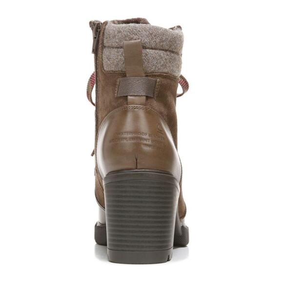 NWOT Naturalizer Brown Myla Stacked Heel Leather Booties – Sz 9 - Picture 3 of 10